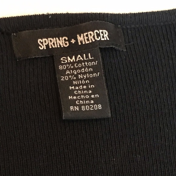 Spring‎ + Mercer Black Sweater One Button Cardigan - Picture 4 of 5